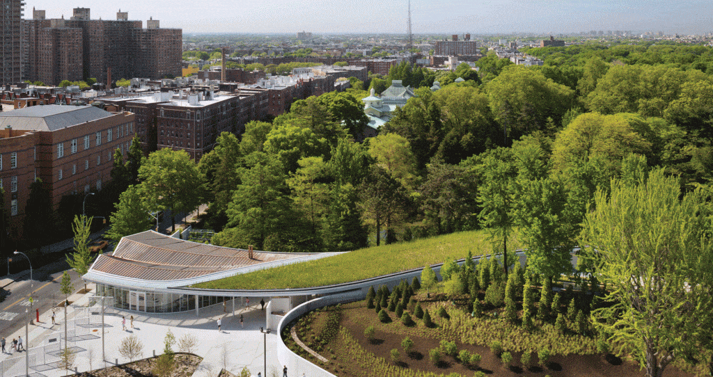 Toiture végétalisée jardin botanique Brooklyn 