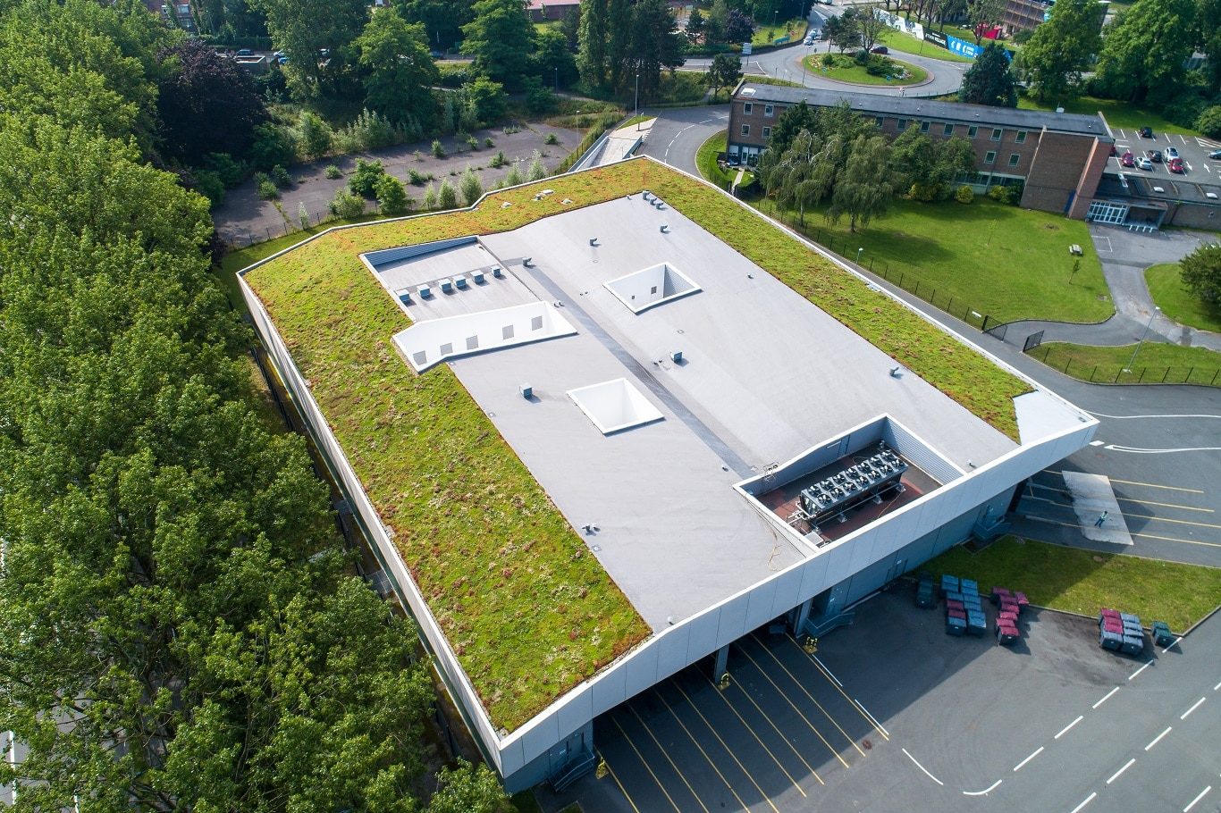 toiture végétale cuisine centrale de Lille