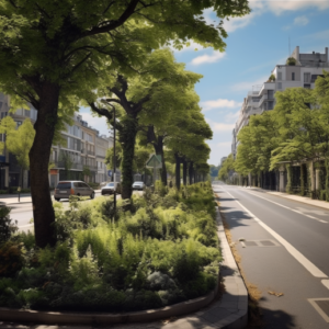 fosse de plantation continue arbre en ville