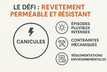 Les enjeux du revêtement perméable carrossable
